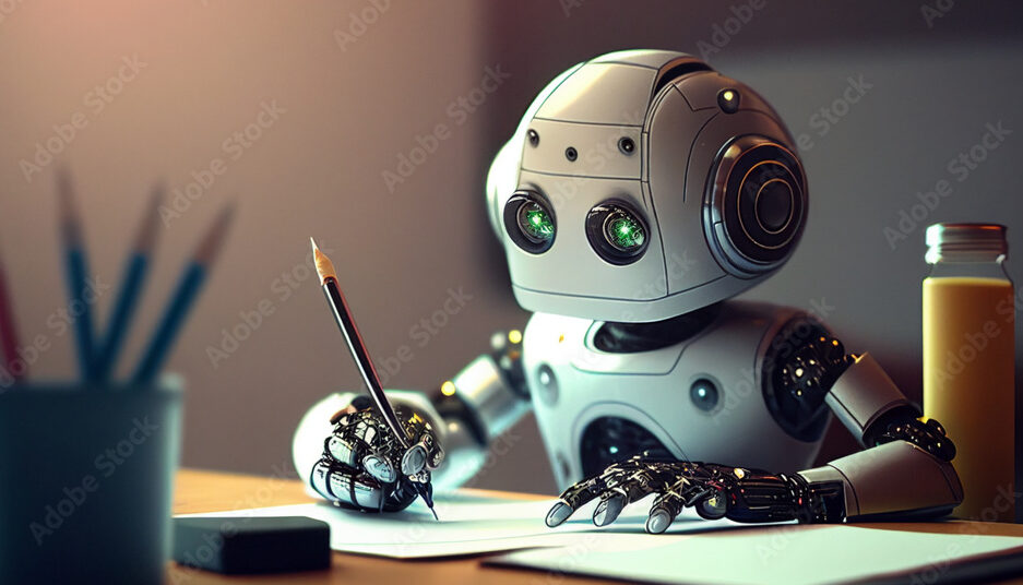 AI robot, Artificial Intelligence Chatbot,Chat GPT bot was tested for its ability to read, write and listen like a human.4th Industrial Revolution,AI learning concept.