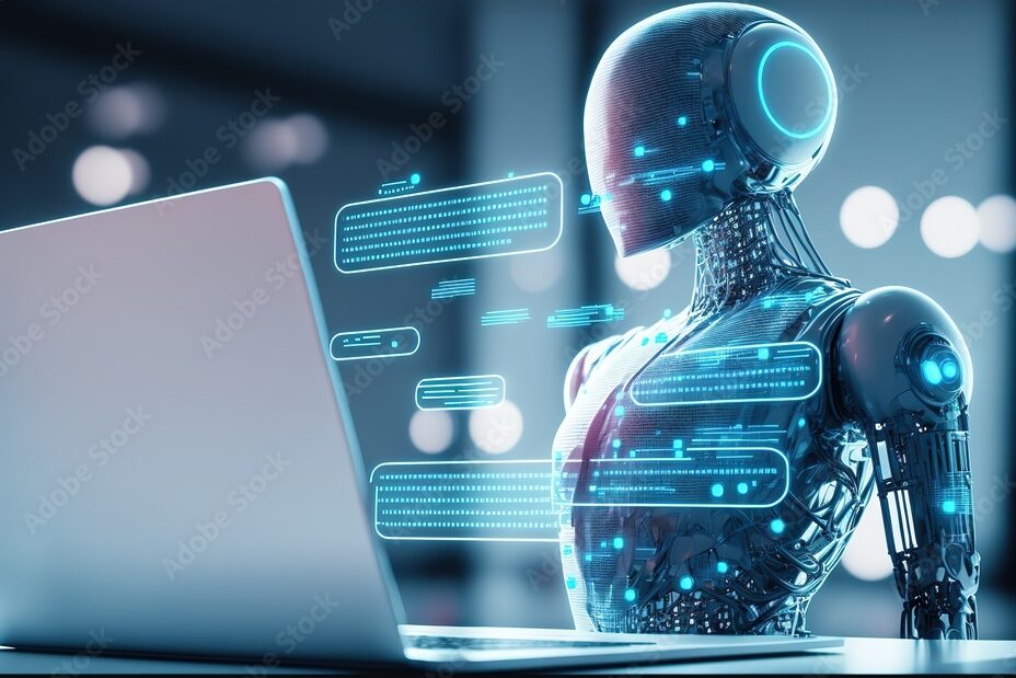 Artificial Intelligence, Knowledge Expertise Intelligence Learn. Technology and engineering. Online training banner, ai