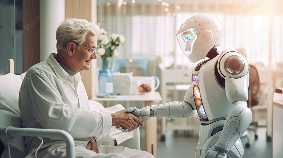 Robots caring for the Elderly in Smart Hospitals