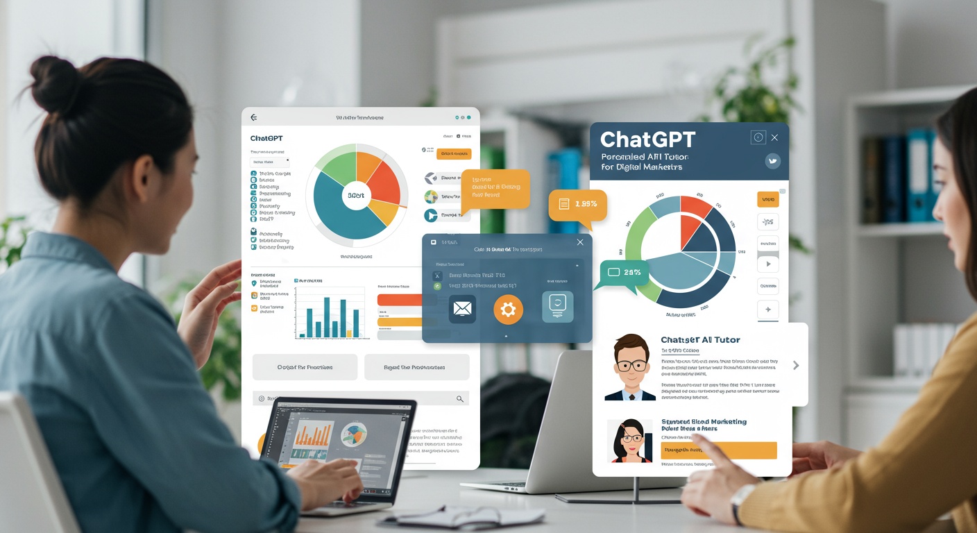 ChatGPT as Your AI Tutor: Personalized Learning Paths for Digital Marketers illustration