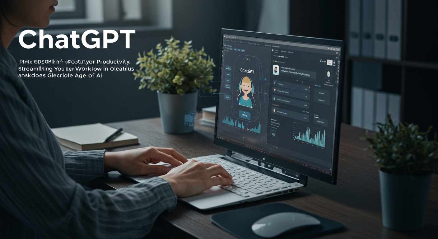 ChatGPT for Productivity: Streamlining Your Workflow in the Age of AI illustration