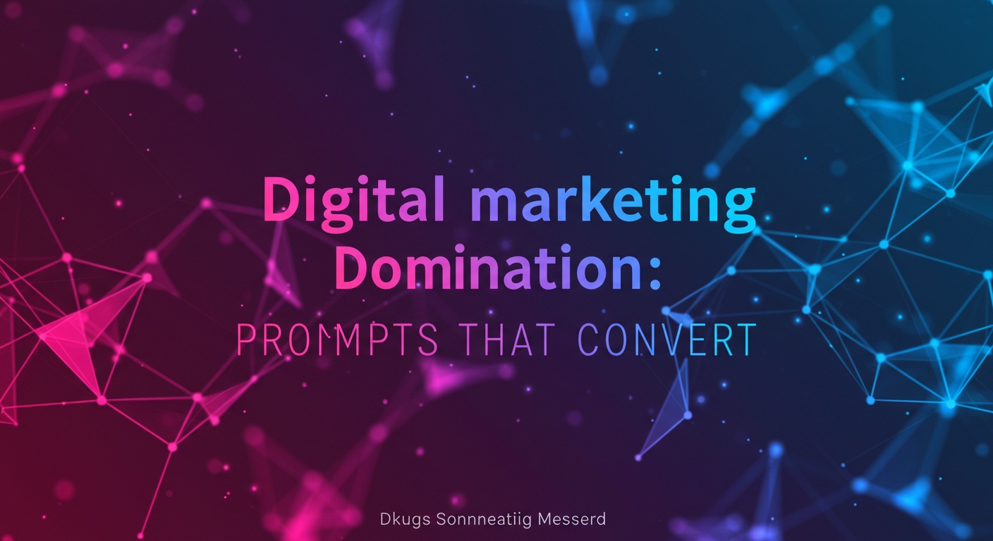 Digital Marketing Domination: ChatGPT Prompts That Convert