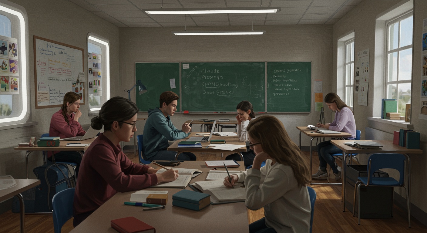 Claude Prompts for Writing Captivating Short Stories illustration