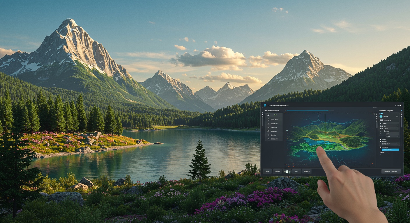 Generate Stunning Landscapes: 15 Gemini Prompts illustration