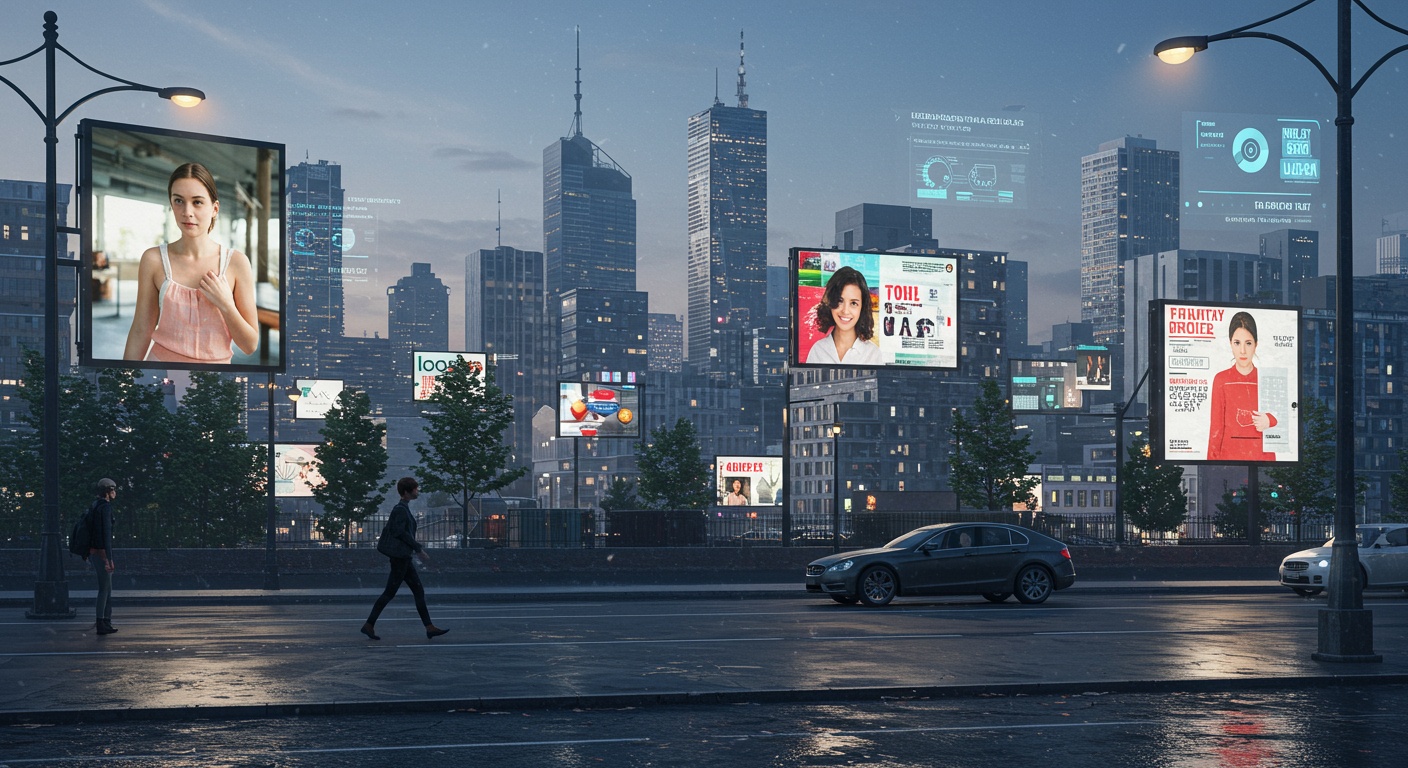 Print Advertising Reimagined: The AI Revolution illustration