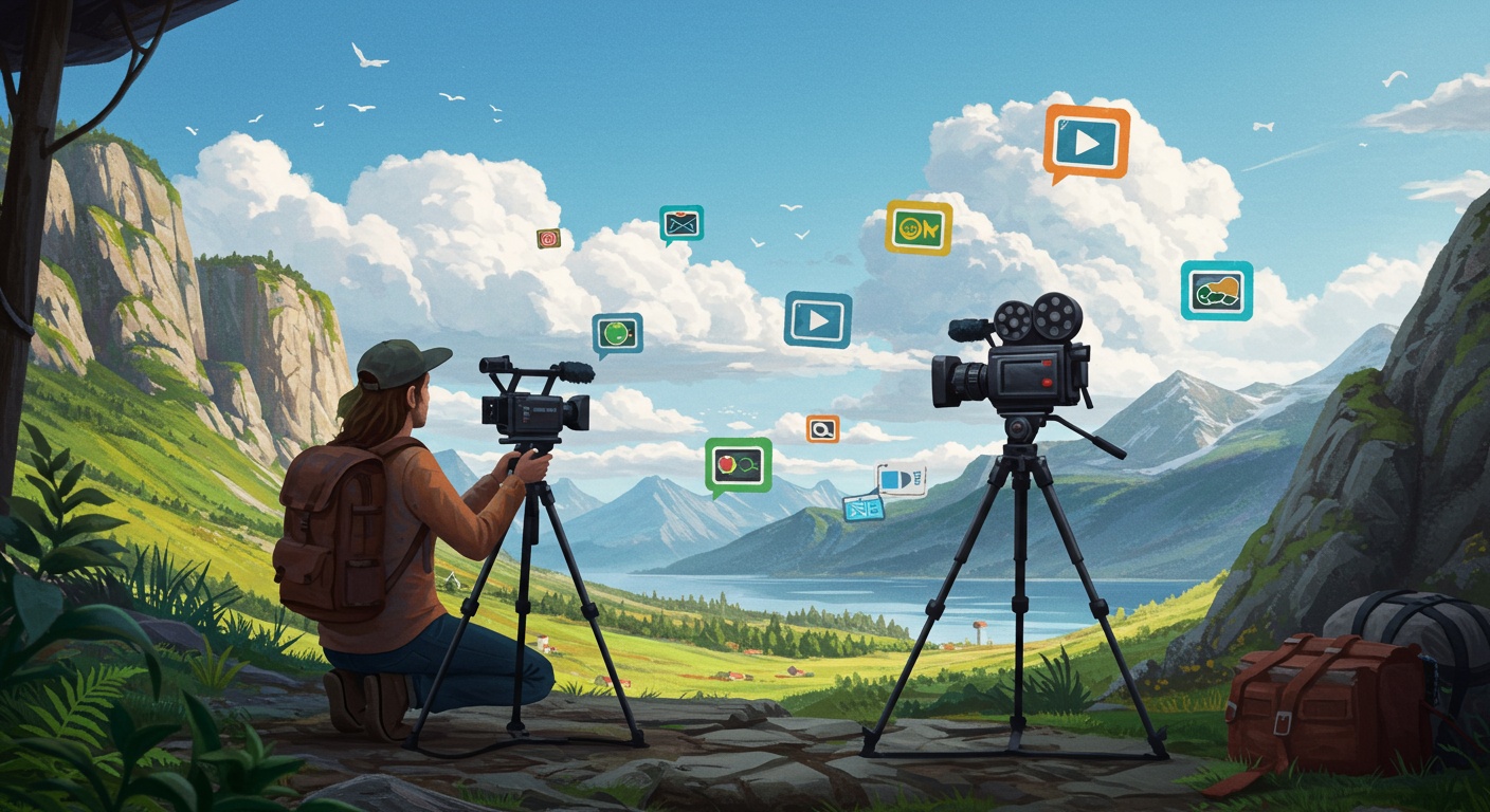 Video Ideas: 15 Prompts For Travel Vloggers illustration