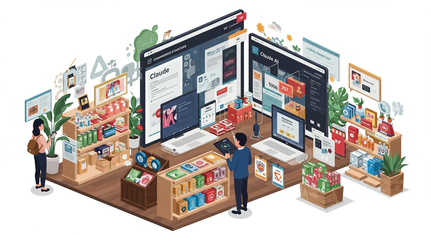 E-Commerce Success Claude AI Prompt Templates That Sell illustration