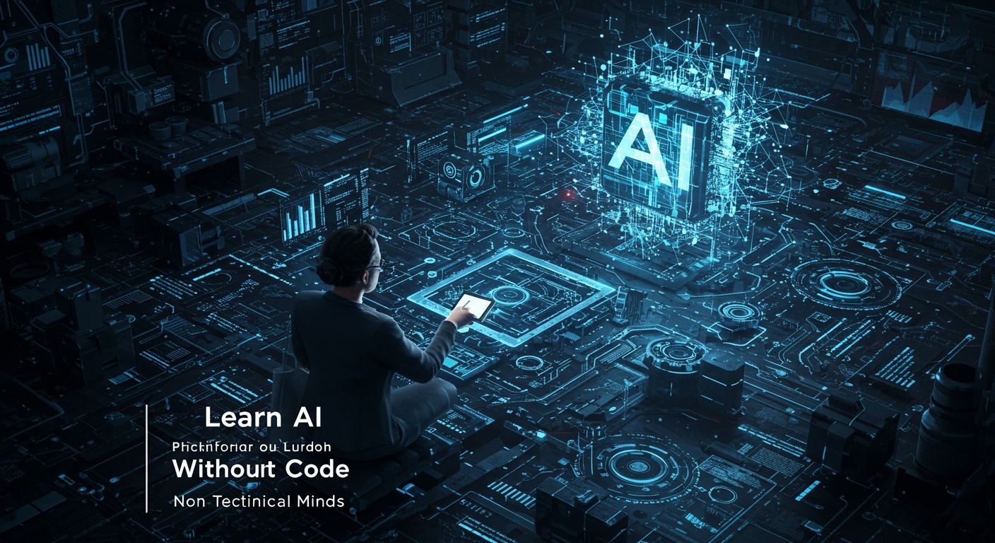Learn AI Without Code A Practical Guide for Non-Technical Minds illustration