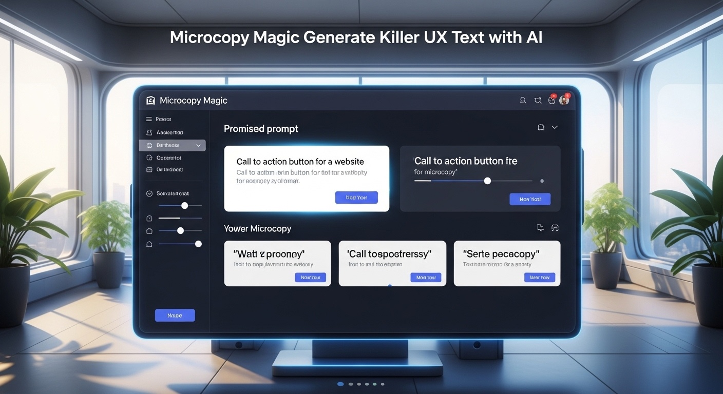 Microcopy Magic Generate Killer UX Text with AI illustration