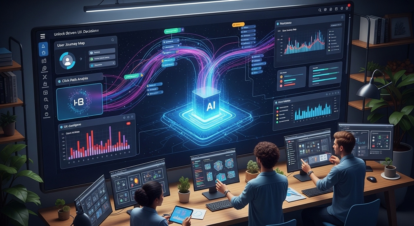 Unlock Data-Driven UX Decisions Using AI Analysis illustration