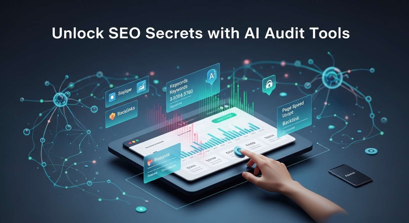 Unlock SEO Secrets with AI Audit Tools illustration