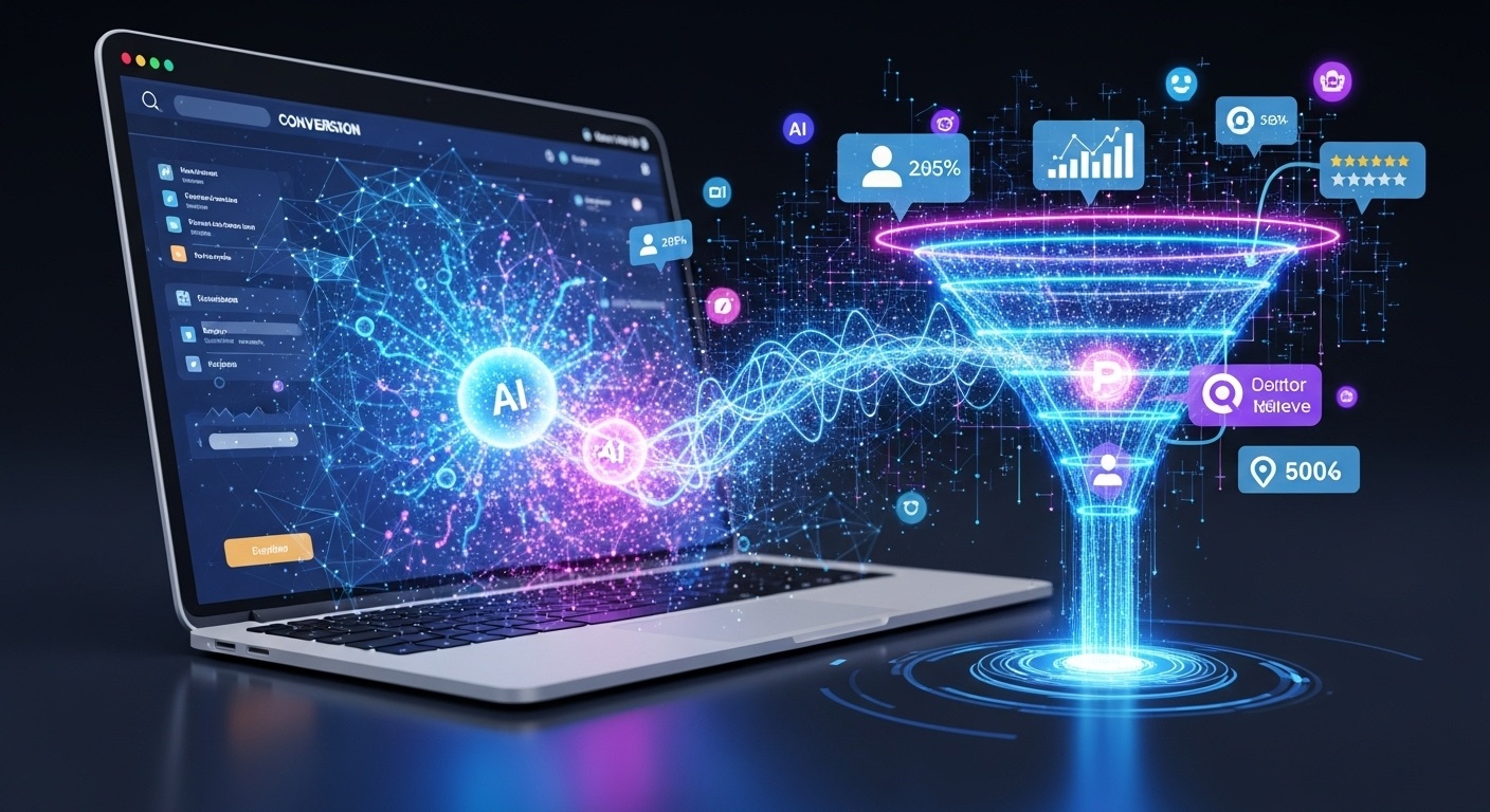 Unlock Website Success Using AI Conversion Secrets illustration