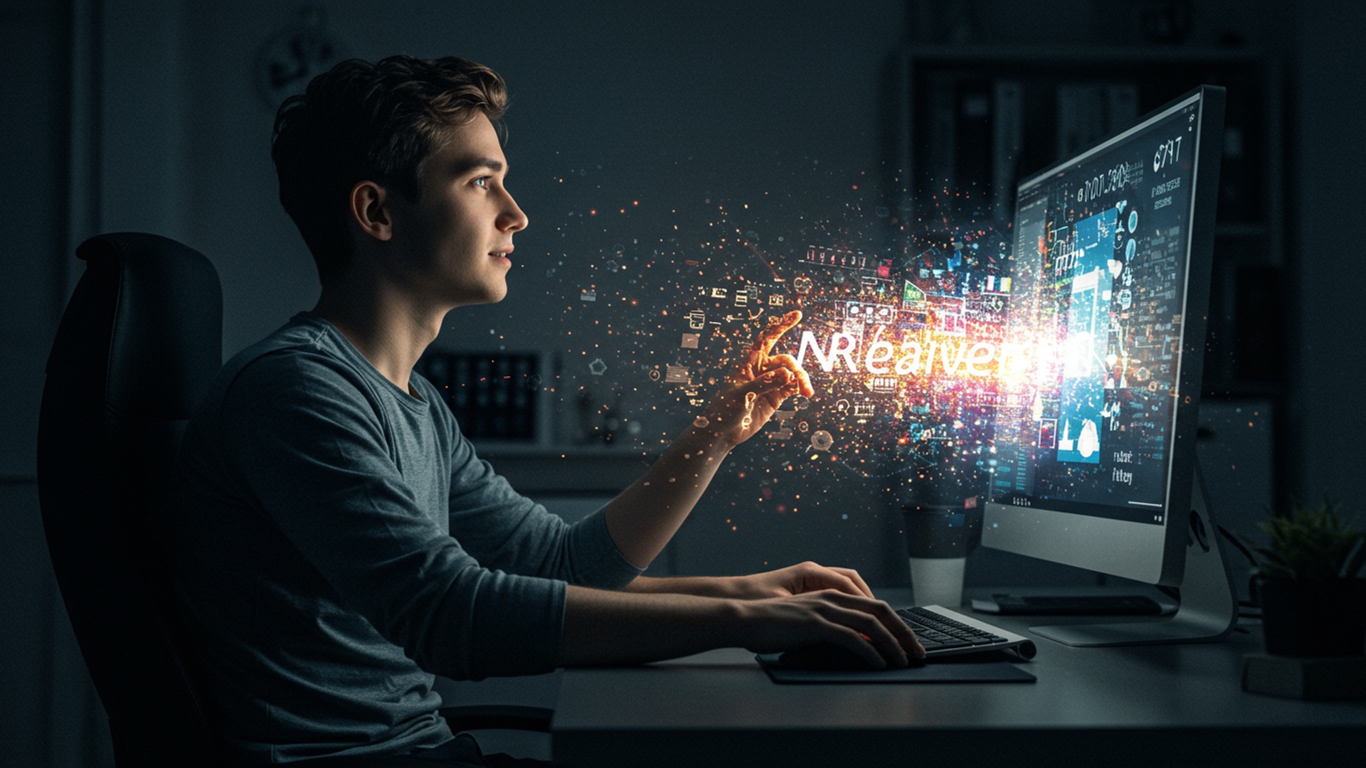 How to Start Generative AI Your First Steps to Creating AI Art and Text illustration