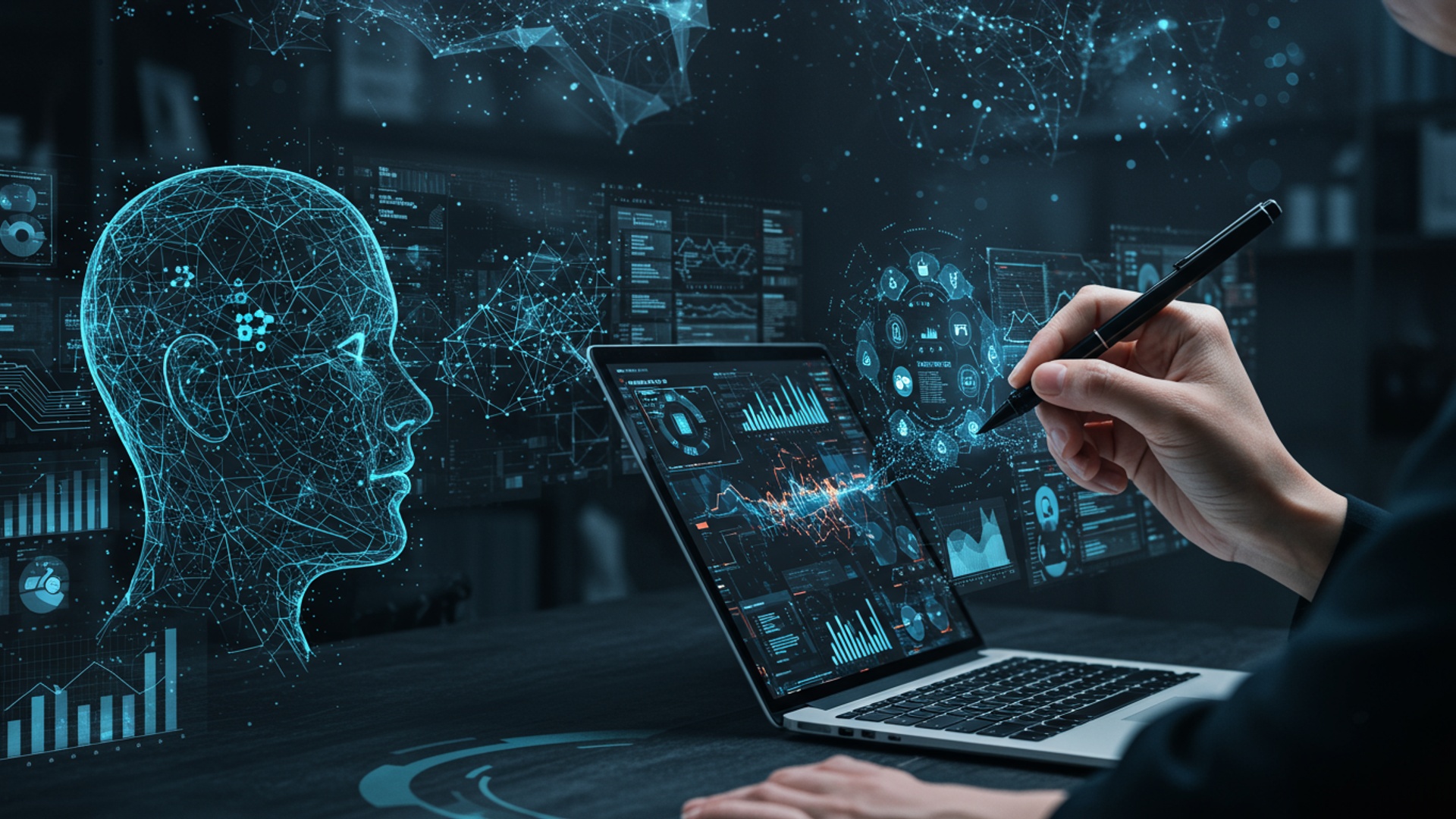 7 Essential Steps to Master AI Blog Writing with a Human Touch illustration
