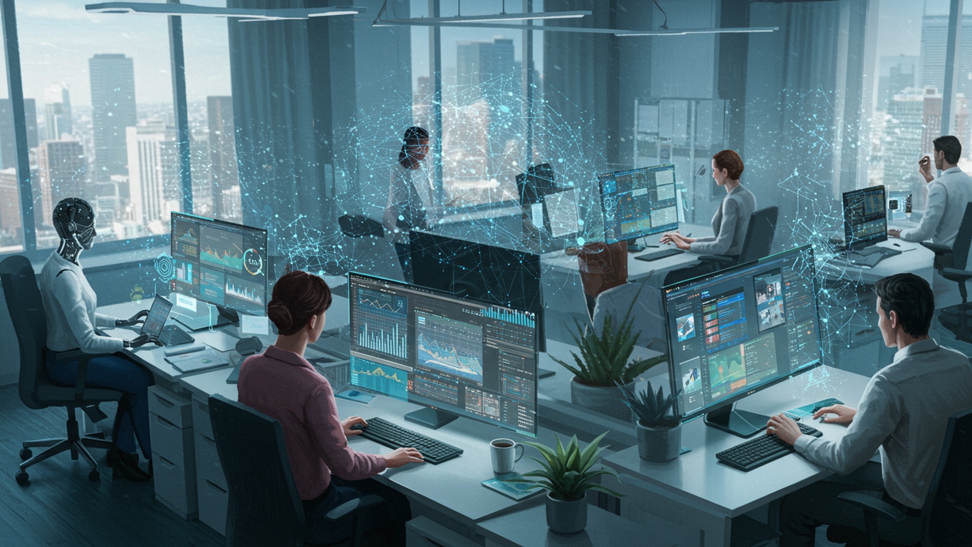 Beyond Automation Discover the Unexpected AI Roles Shaping Tomorrow's Workforce illustration