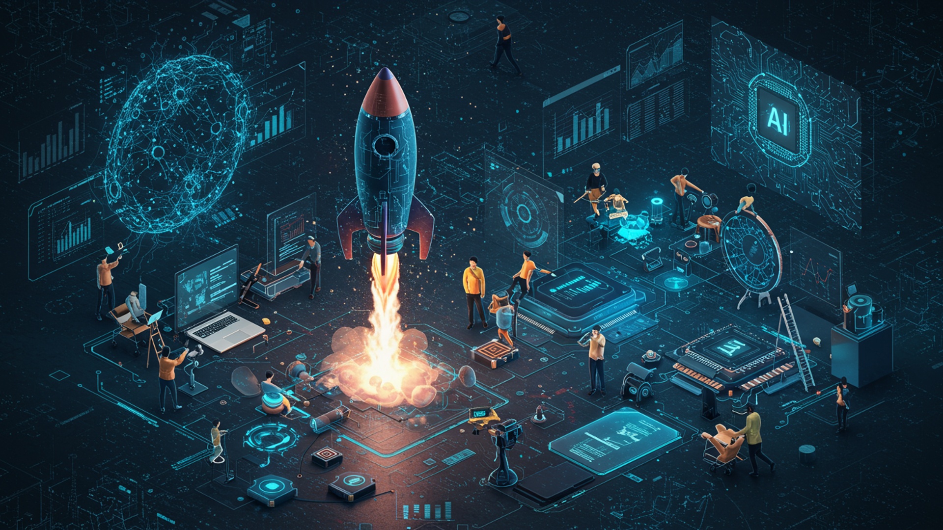 Launch Your MVP Faster 5 AI Strategies for Rapid Product Building illustration