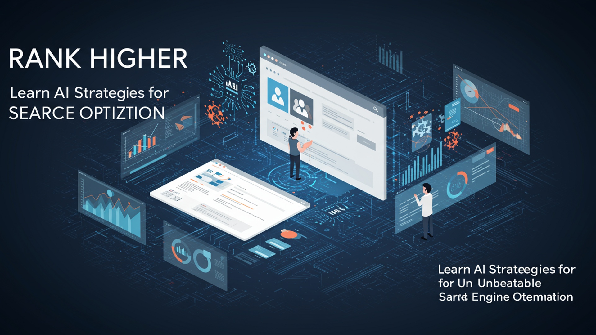 Rank Higher Learn AI Strategies for Unbeatable Search Engine Optimization illustration