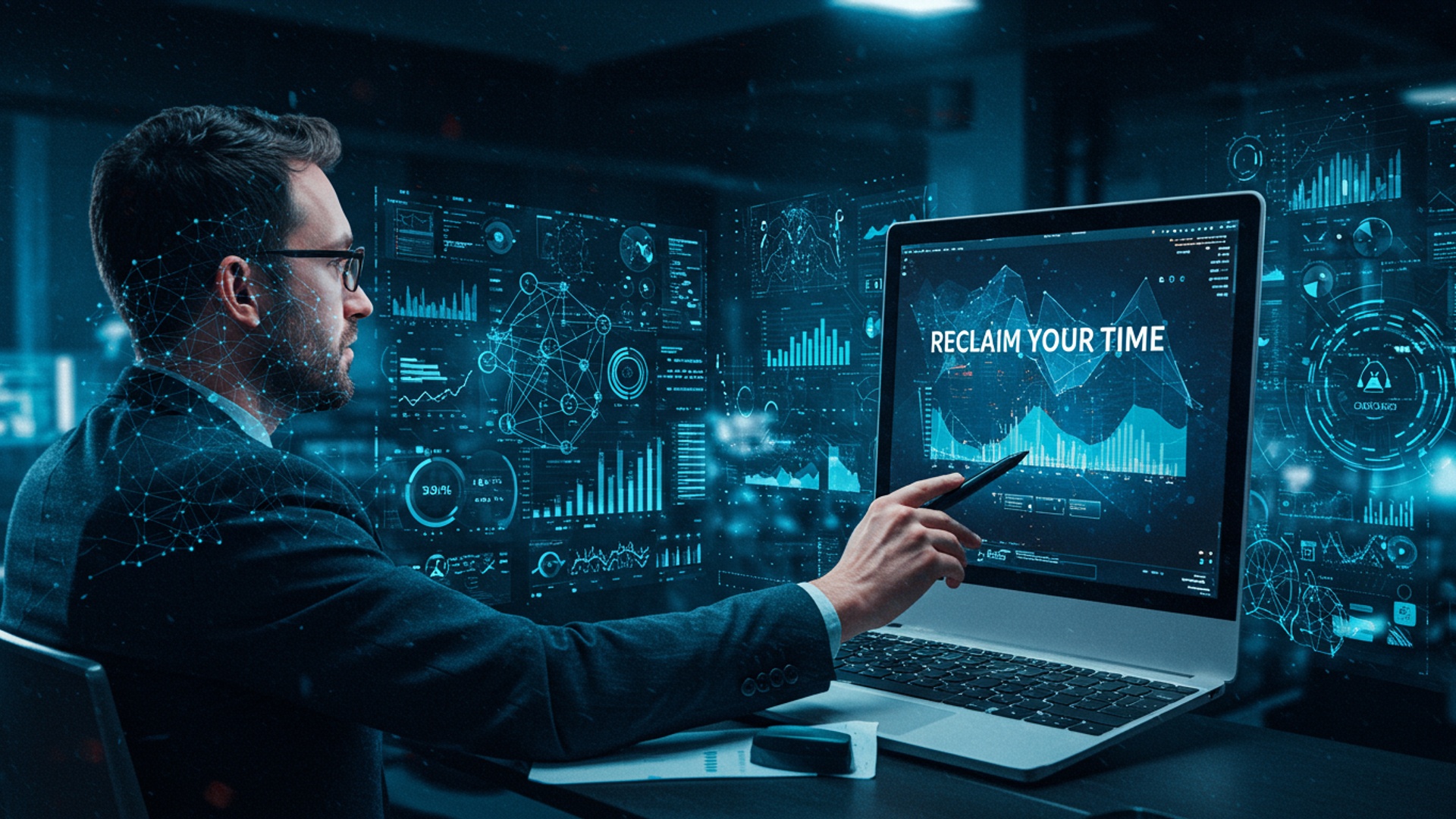 Reclaim Your Time 10 Essential AI Tools for Busy Professionals illustration