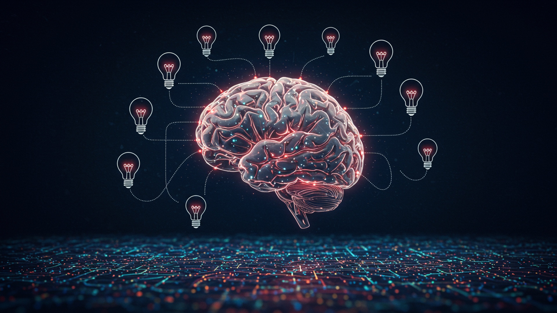 Spark Brilliant Ideas How AI Boosts Your Creative Thinking illustration