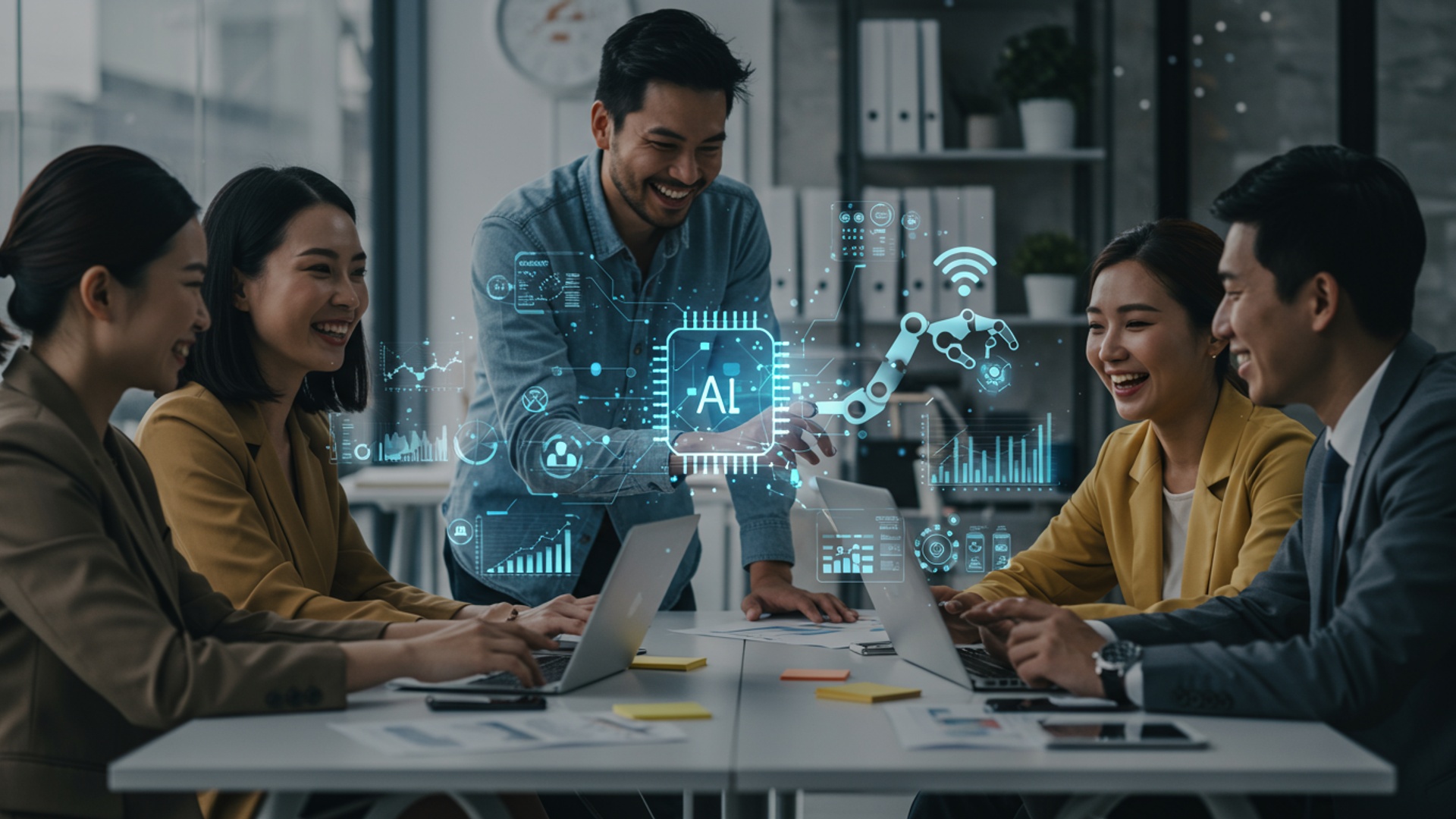 Supercharge Your Team 5 AI Tools That Boost Productivity Instantly illustration
