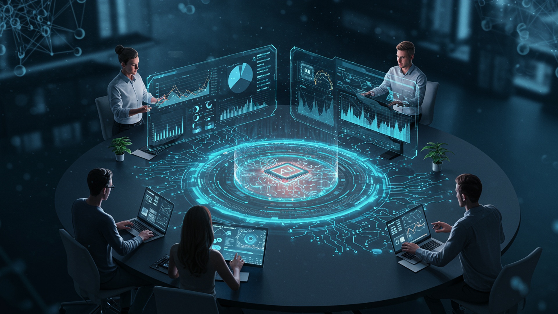 Transform Teamwork 8 AI Hacks for Supercharged Productivity illustration