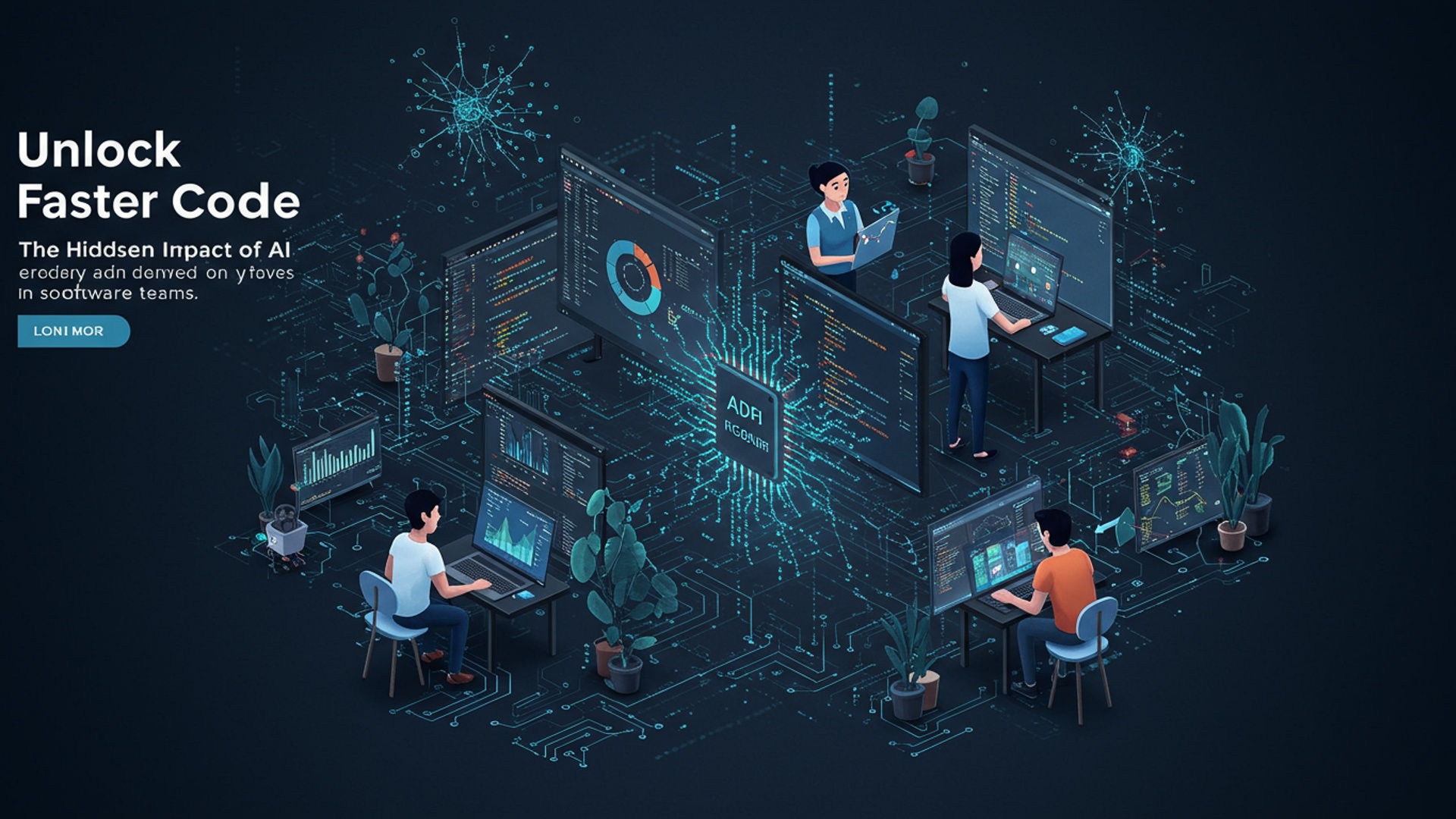 Unlock Faster Code The Hidden Impact of AI on Software Teams illustration