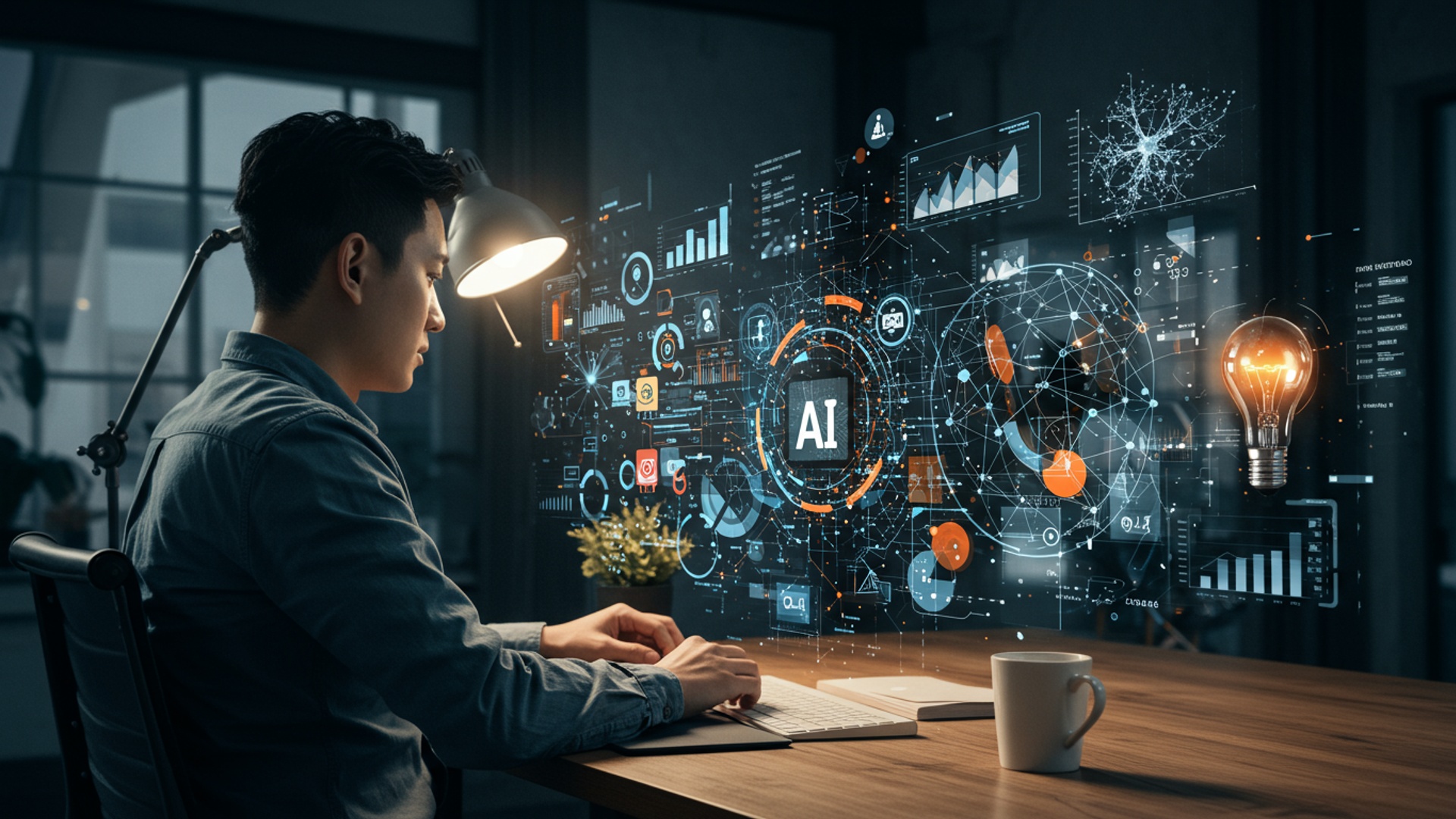 Unlock Your Future 5 Essential Skills to Master AI Driven Work illustration