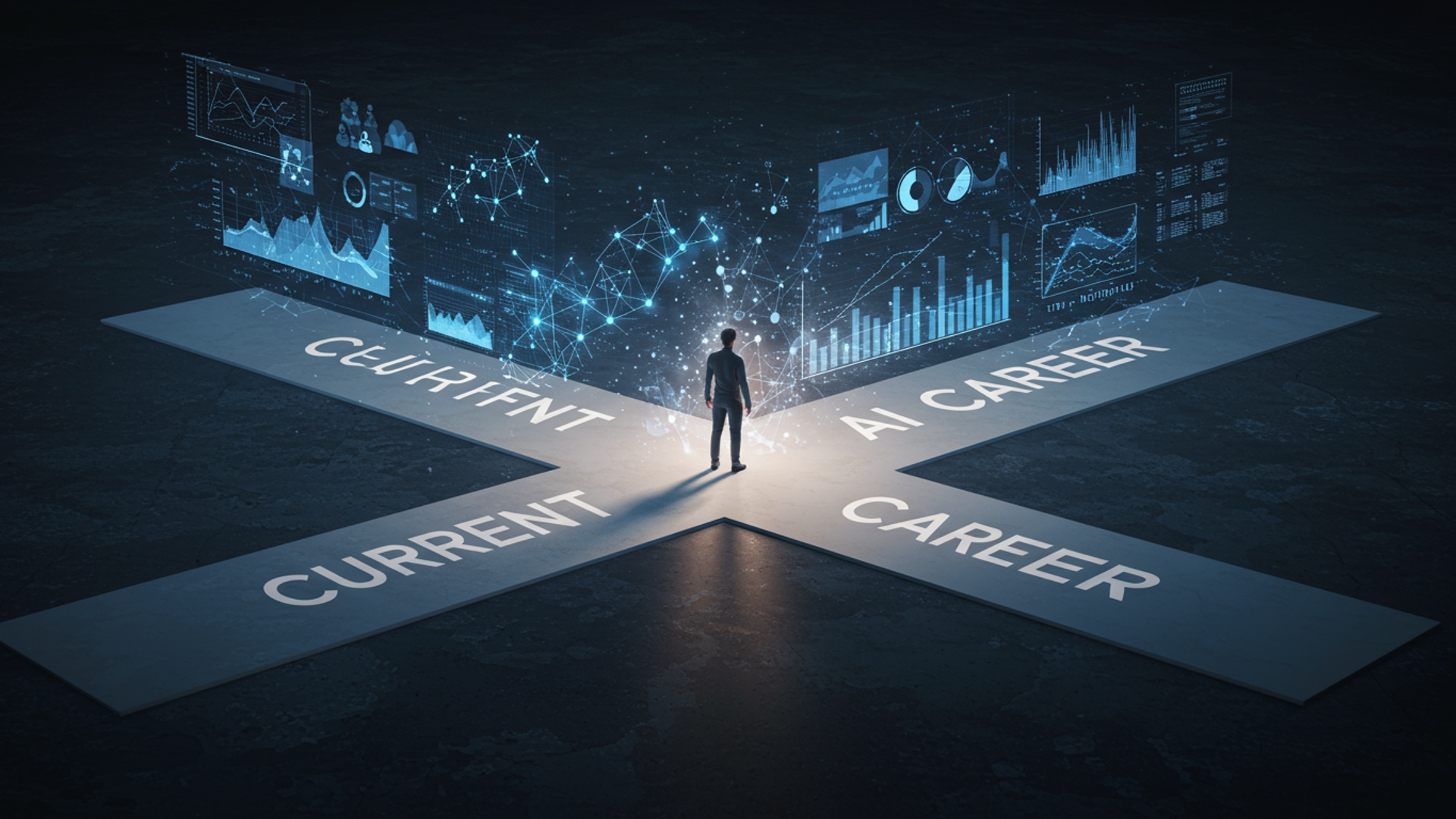 Unlock Your Future A Simple Guide to AI Career Transition illustration