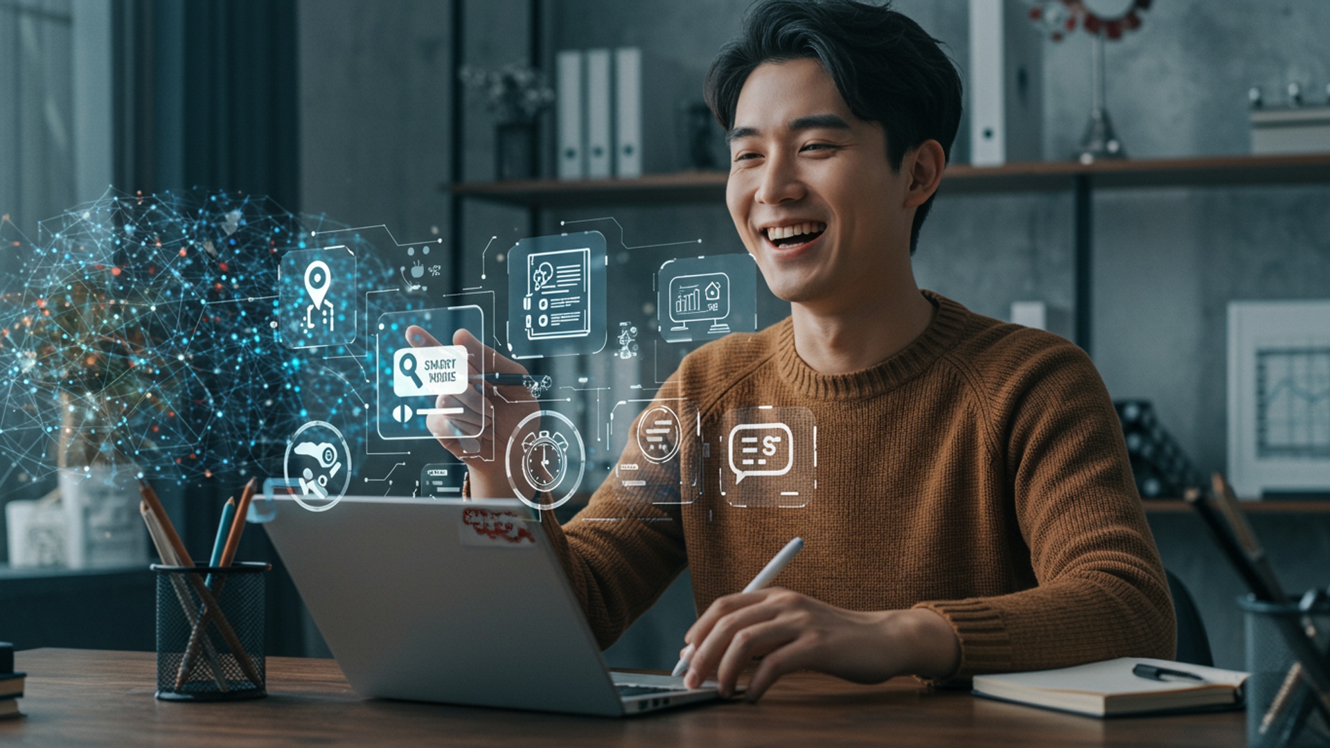 7 Essential AI Tools That Save Hours Every Week illustration