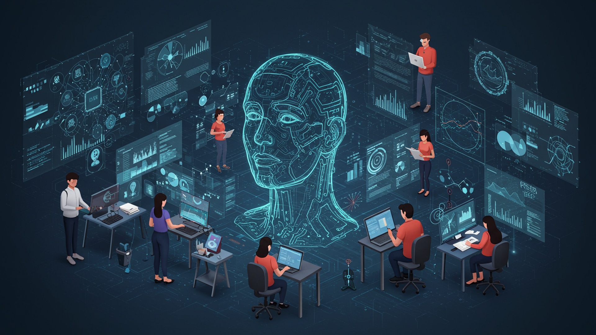 Explore 5 High Demand Generative AI Jobs Shaping the Future illustration