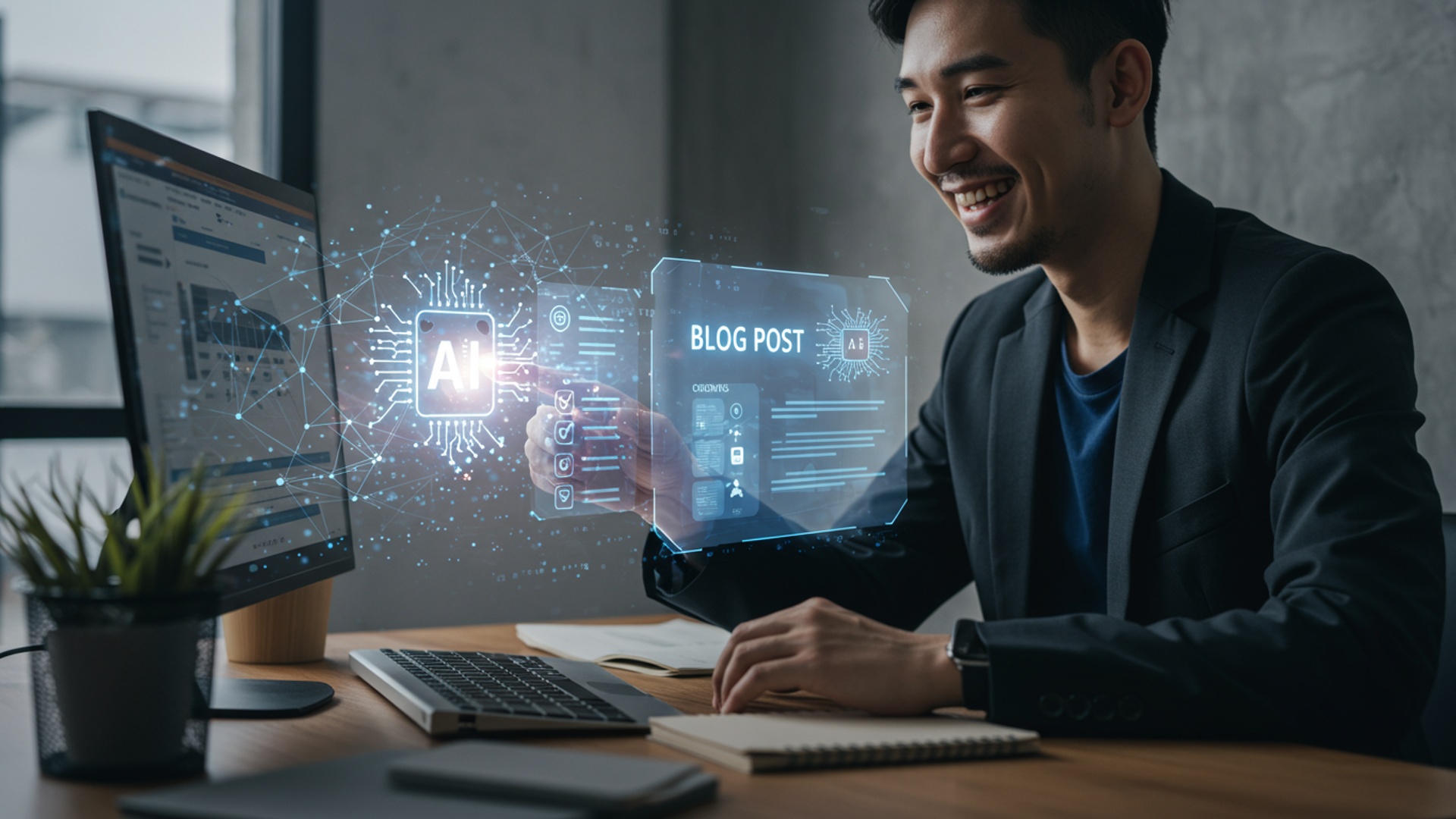 How to Write Engaging AI Blogs 7 Simple Steps to Boost Your Content illustration