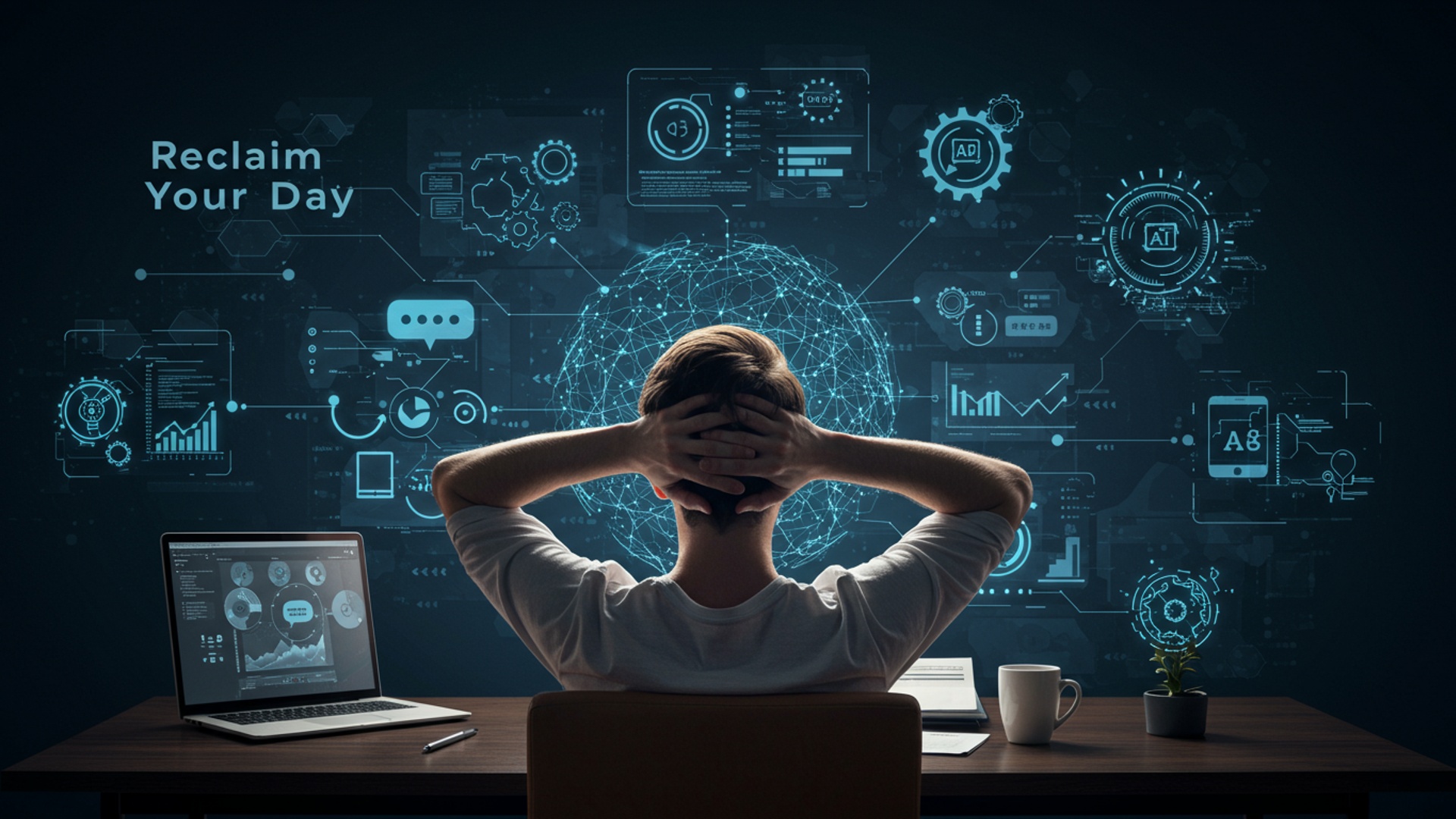 Reclaim Your Day 8 Time-Saving AI Tools You Need Now illustration