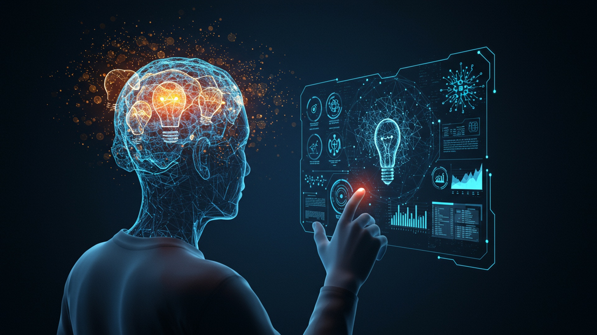 Spark Brilliant Ideas How AI Supercharges Your Creative Brainstorming illustration