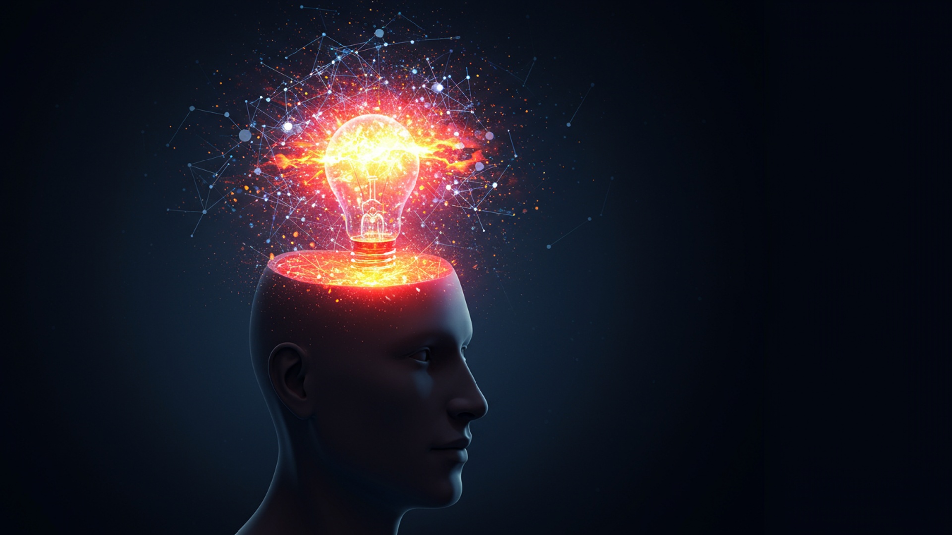 Spark Brilliant Ideas Using AI for Creative Brainstorming illustration