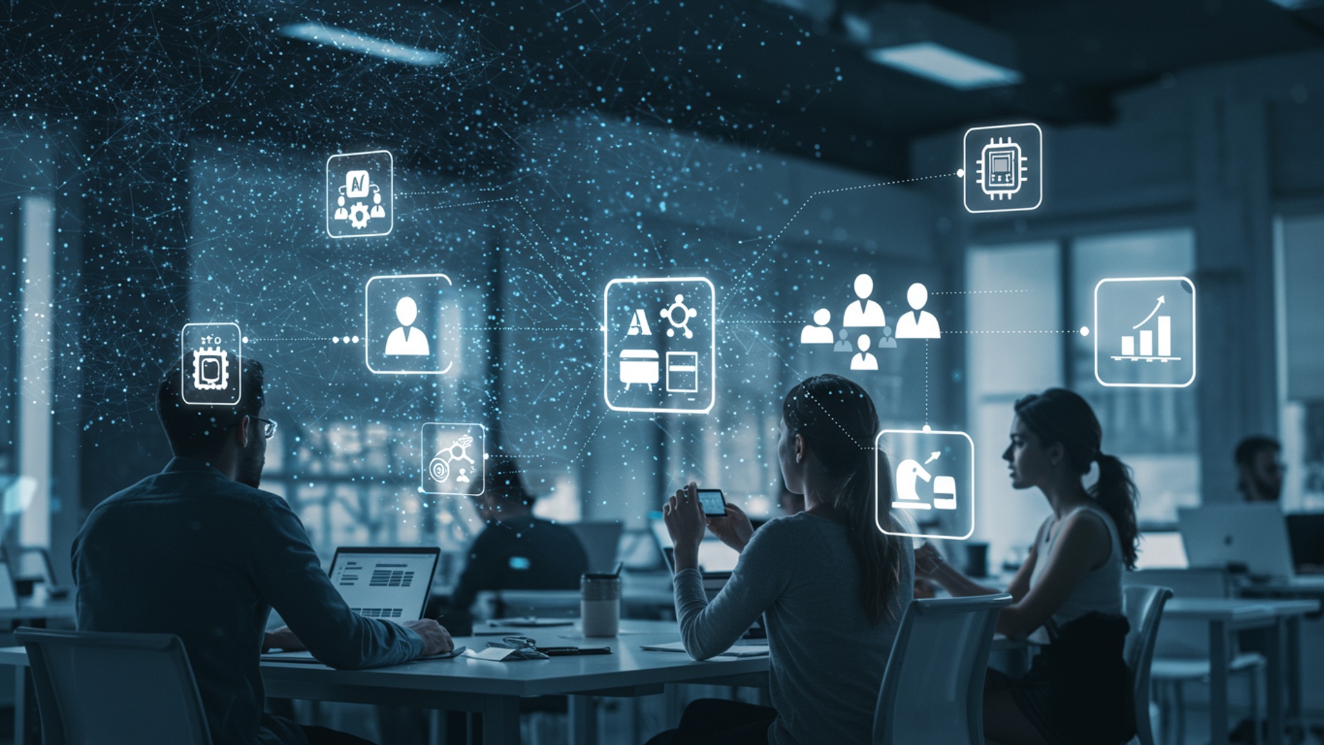 Supercharge Your Team 5 AI Tools for Peak Productivity illustration