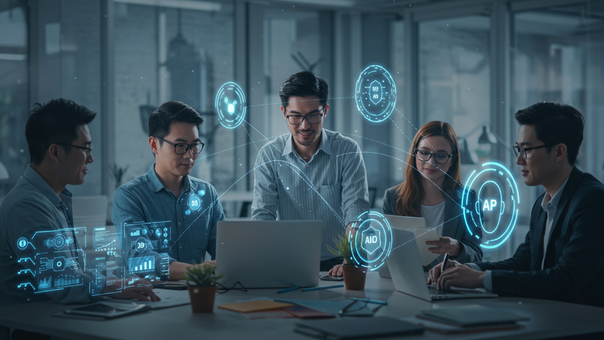 Supercharge Your Team 8 AI Strategies for Unstoppable Productivity illustration