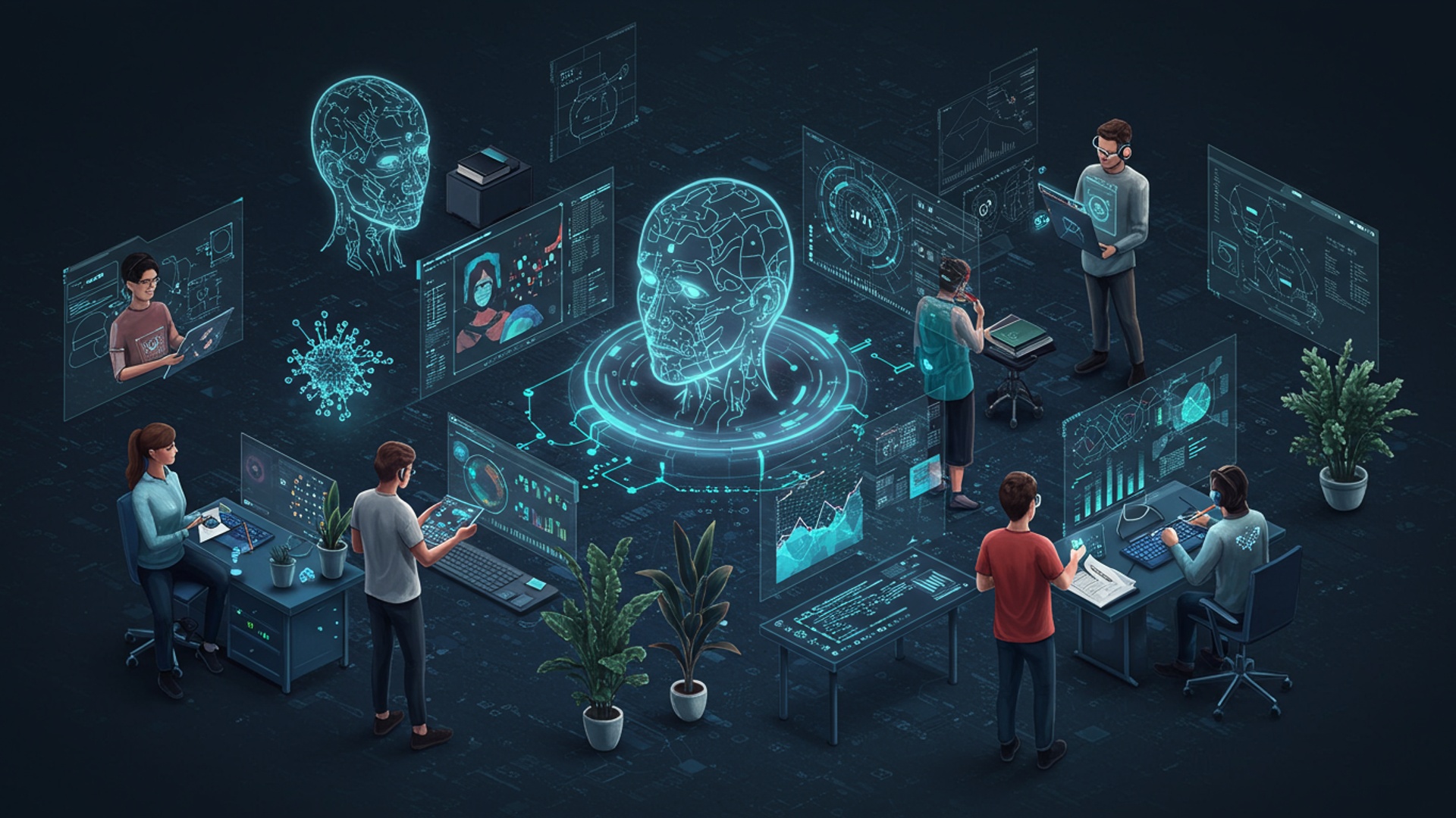 Top 7 Generative AI Jobs That Will Transform Your Creative Career illustration