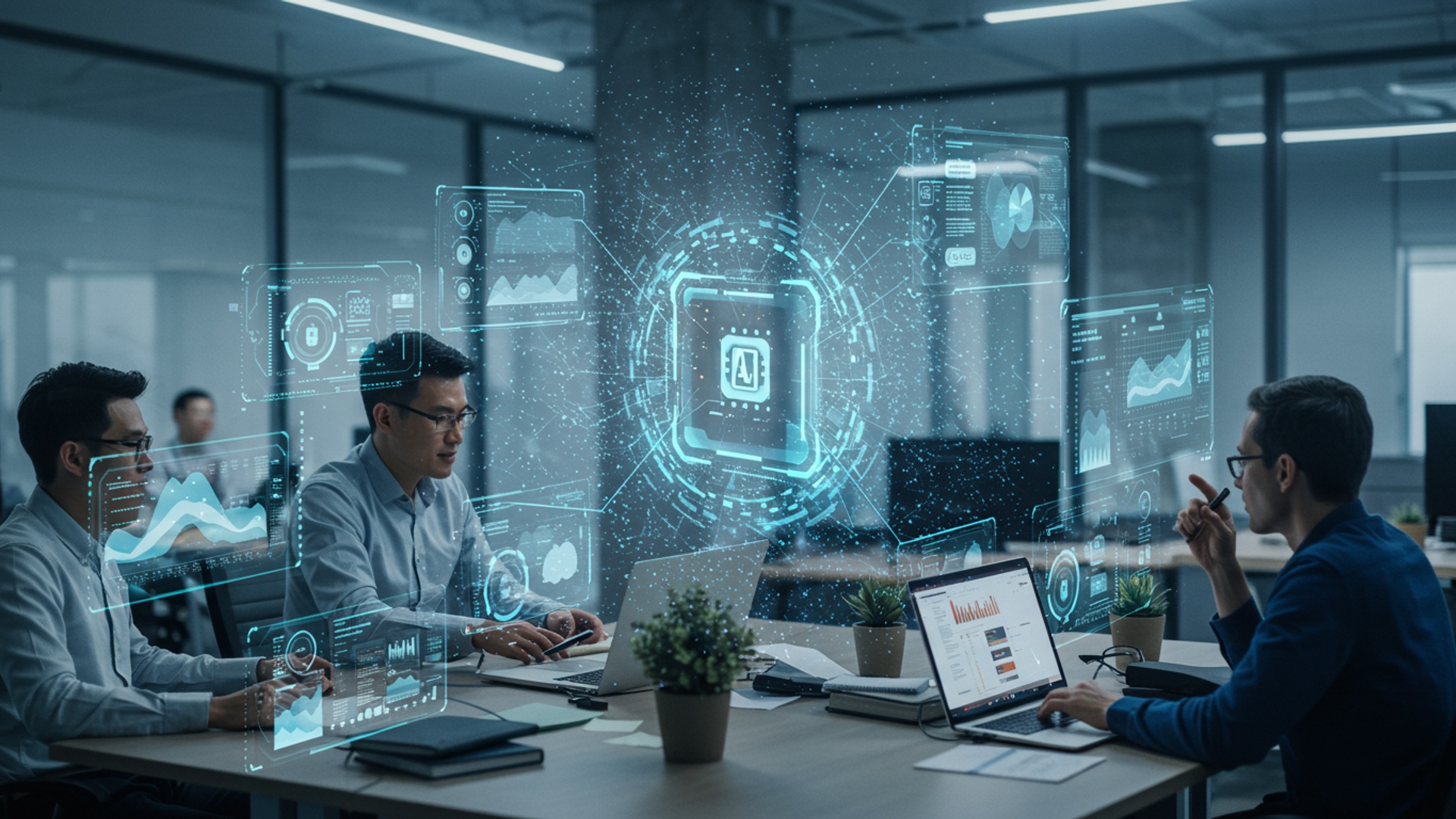 Transform Your Team Workflow 10 AI Solutions for Peak Productivity illustration