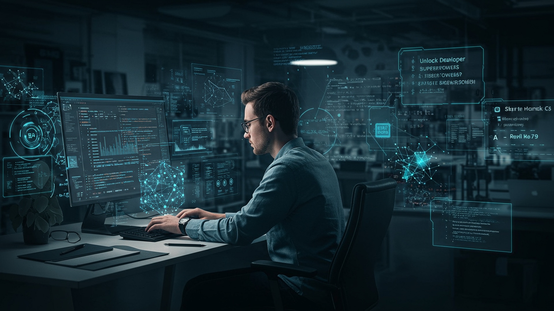 Unlock Developer Superpowers 7 AI Tools for Faster Coding illustration