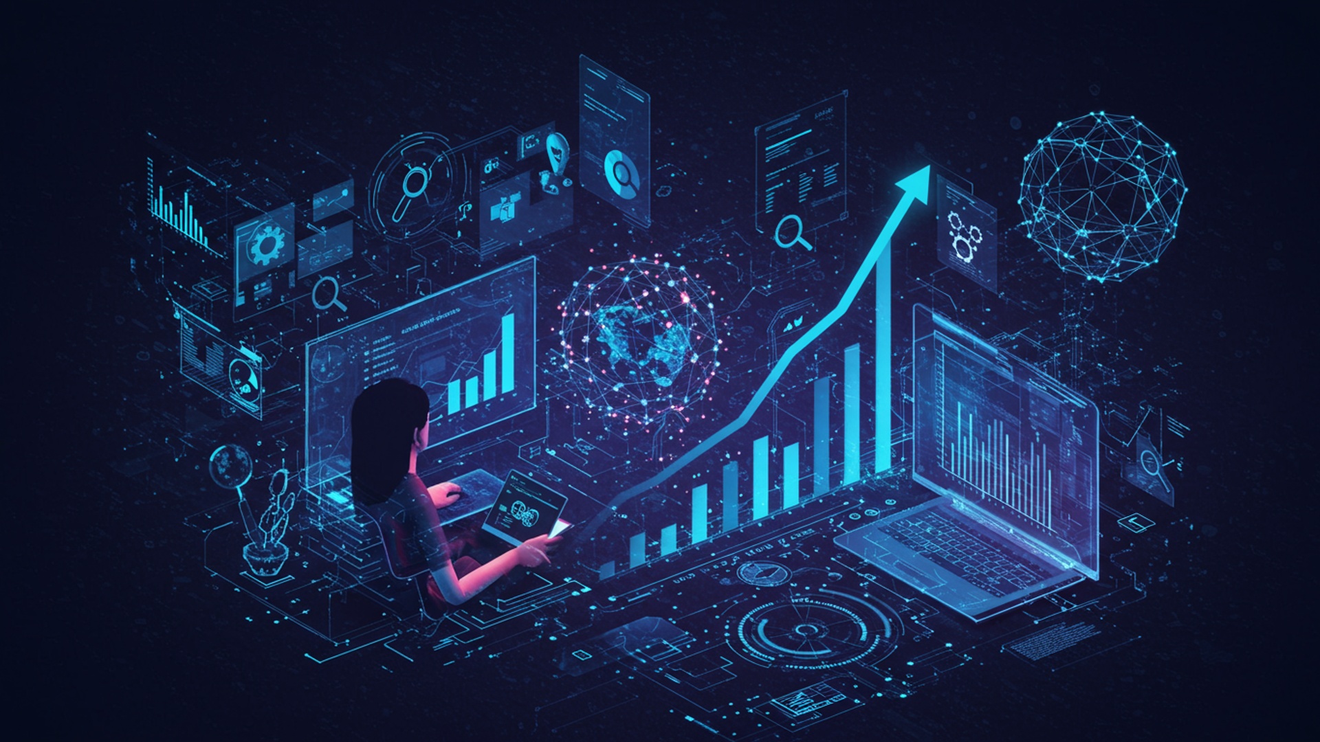 Unlock Top Google Rankings with AI SEO Strategies illustration