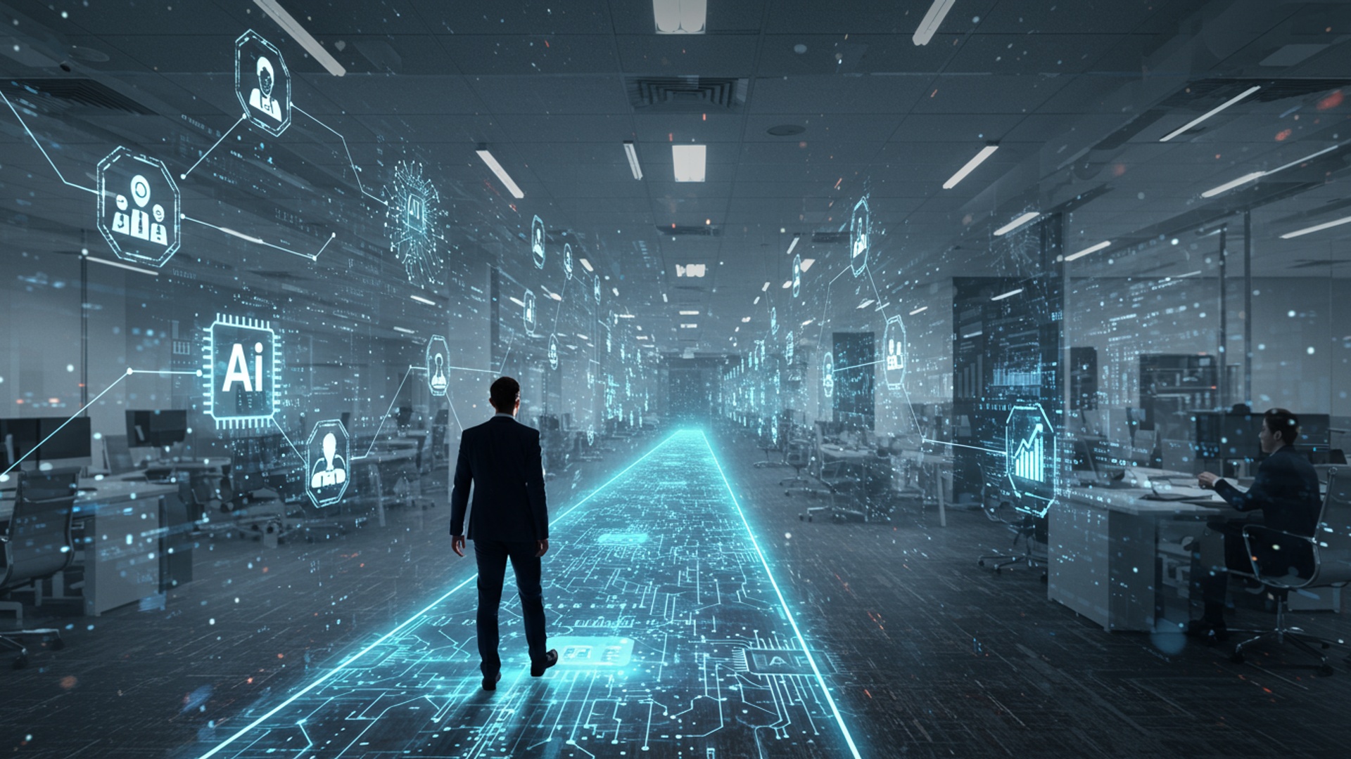 Unlock Your Potential How to Switch to an AI Career Path illustration