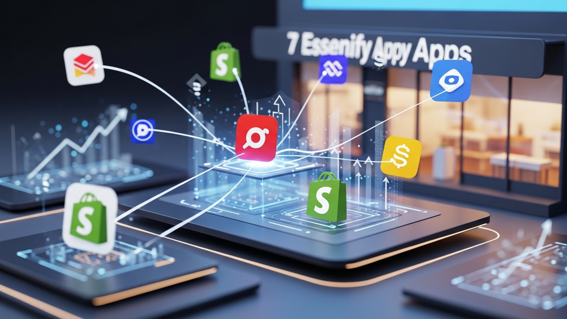 7 Essential Shopify Apps to Skyrocket Your Sales and Save Time illustration