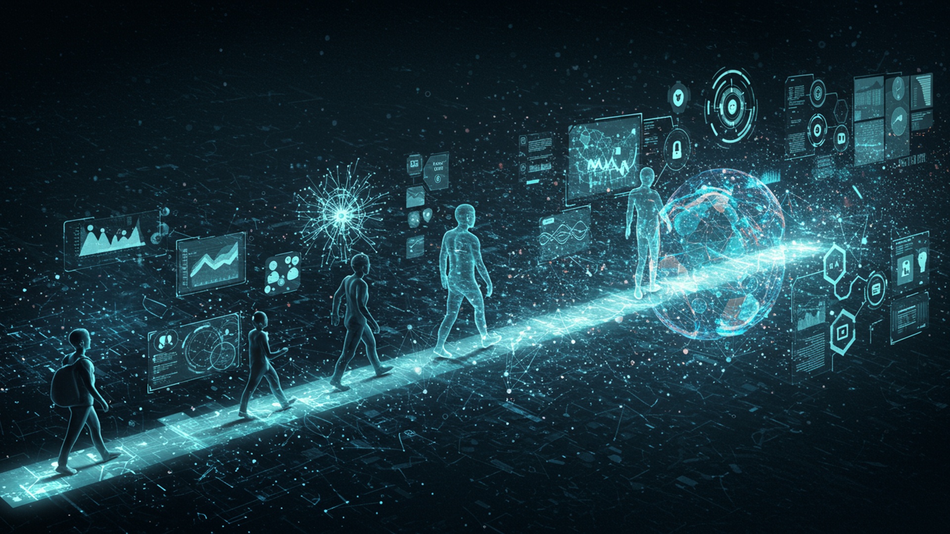 7 Simple Steps to Transition Your Career into AI illustration