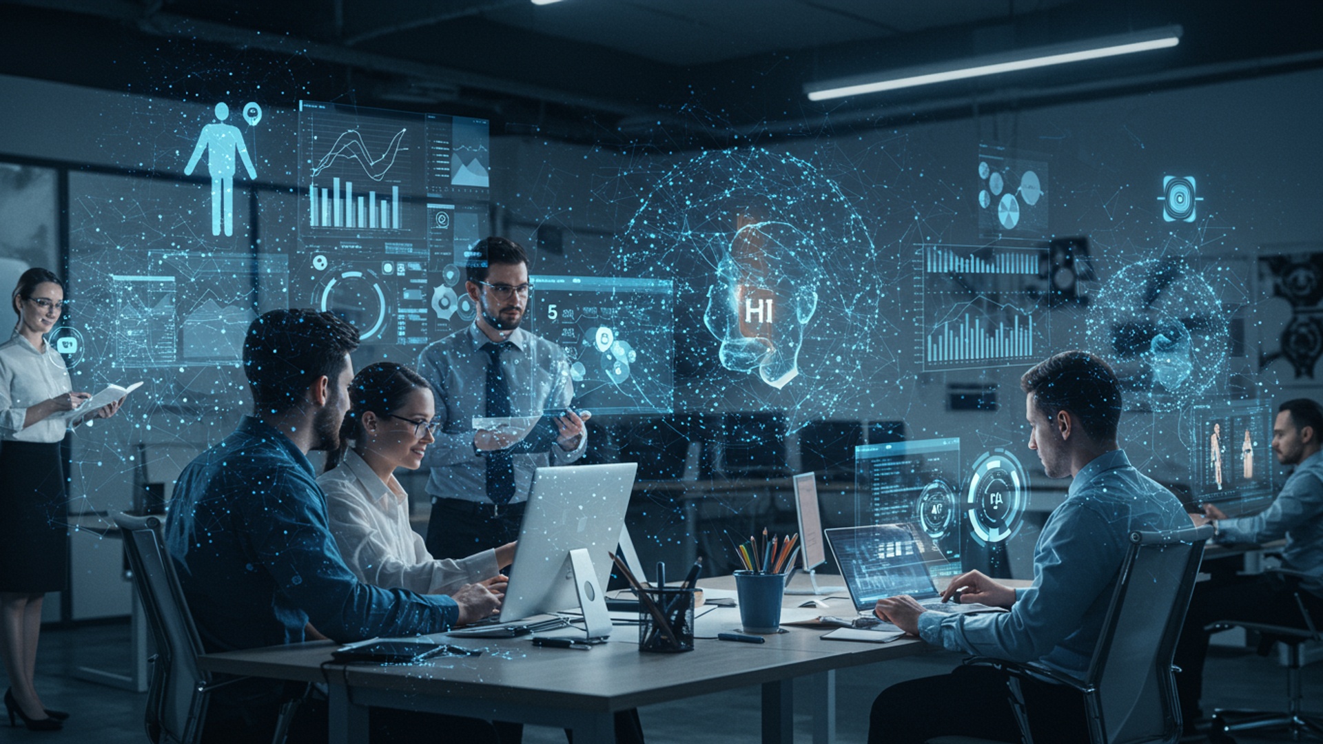 Boost Your Productivity 5 Ways Human AI Teamwork Transforms Work illustration