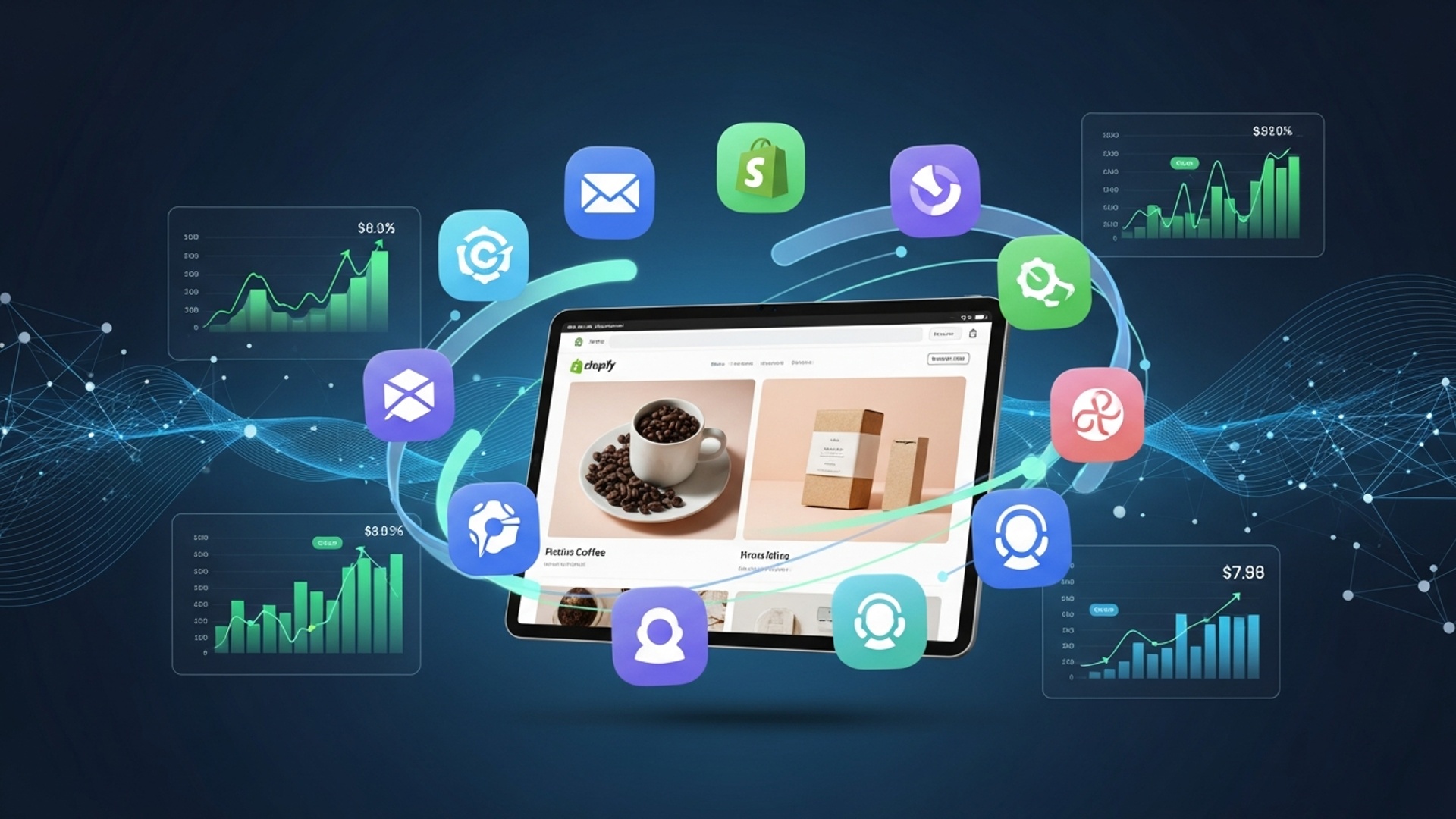 Discover 10 Shopify D2C Apps to Skyrocket Your Brand Growth illustration