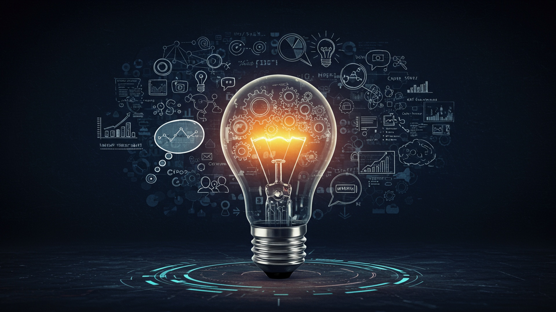 Generate Brilliant Ideas How AI Sparks Creative Breakthroughs illustration