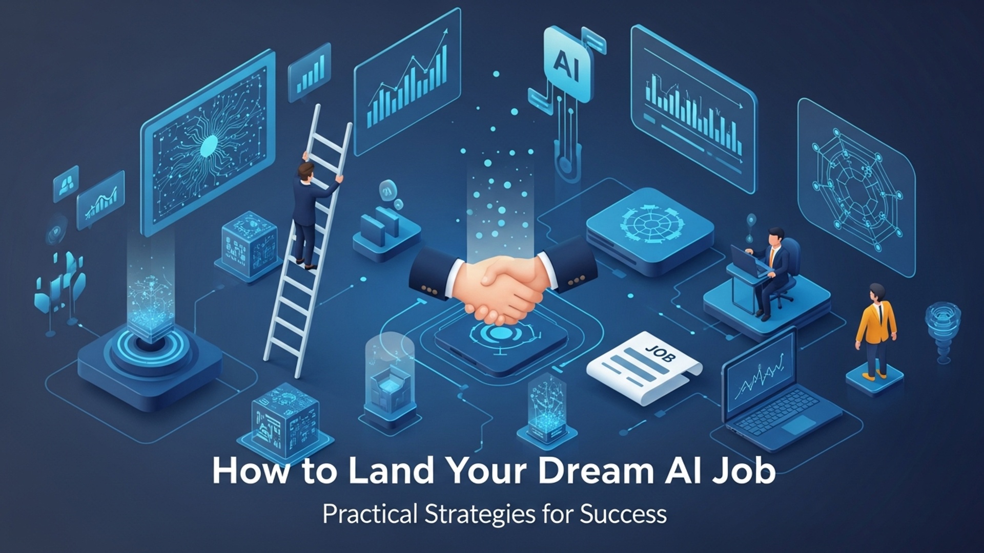 How to Land Your Dream AI Job Practical Strategies for Success illustration