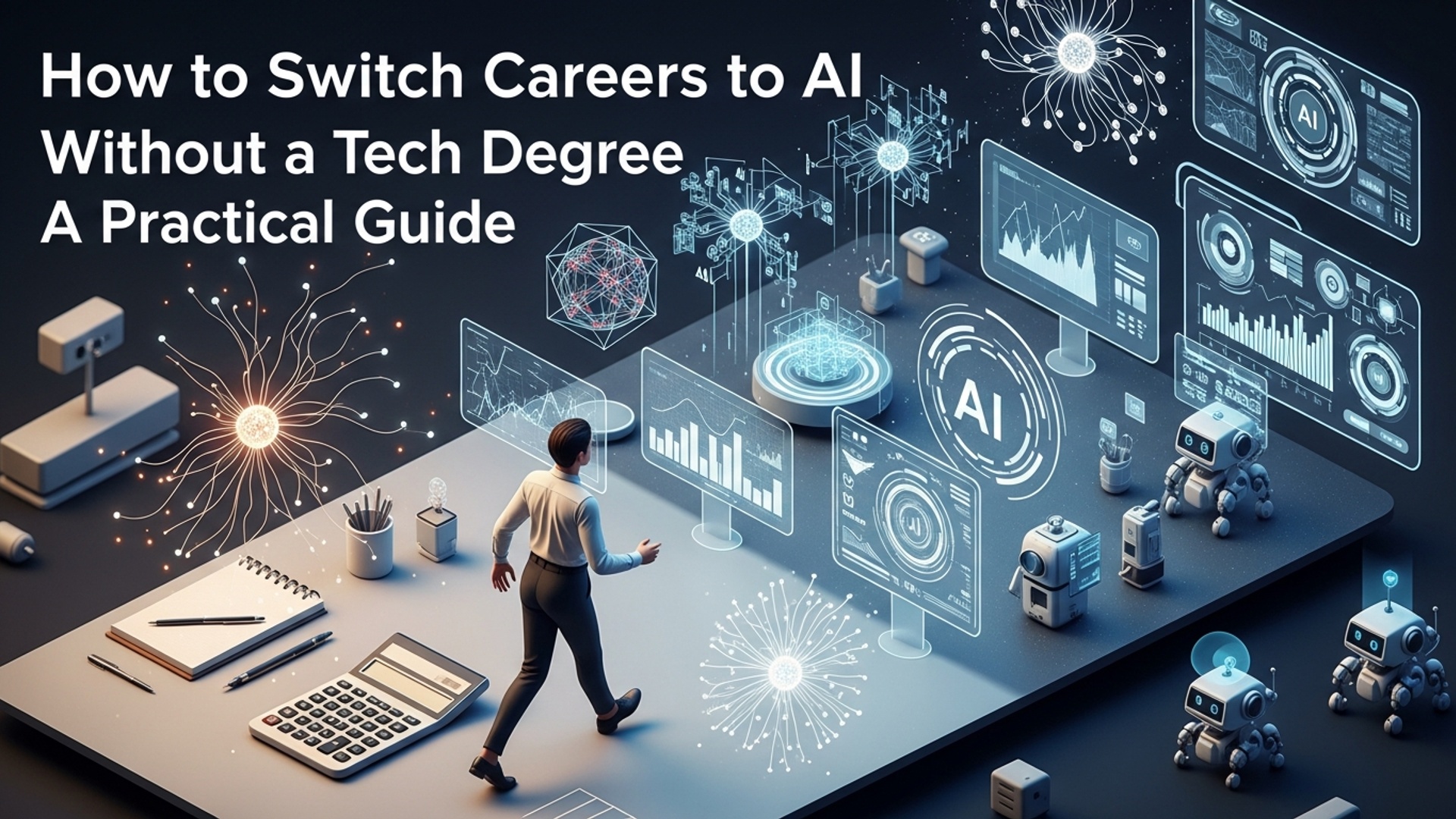 How to Switch Careers to AI Without a Tech Degree A Practical Guide illustration
