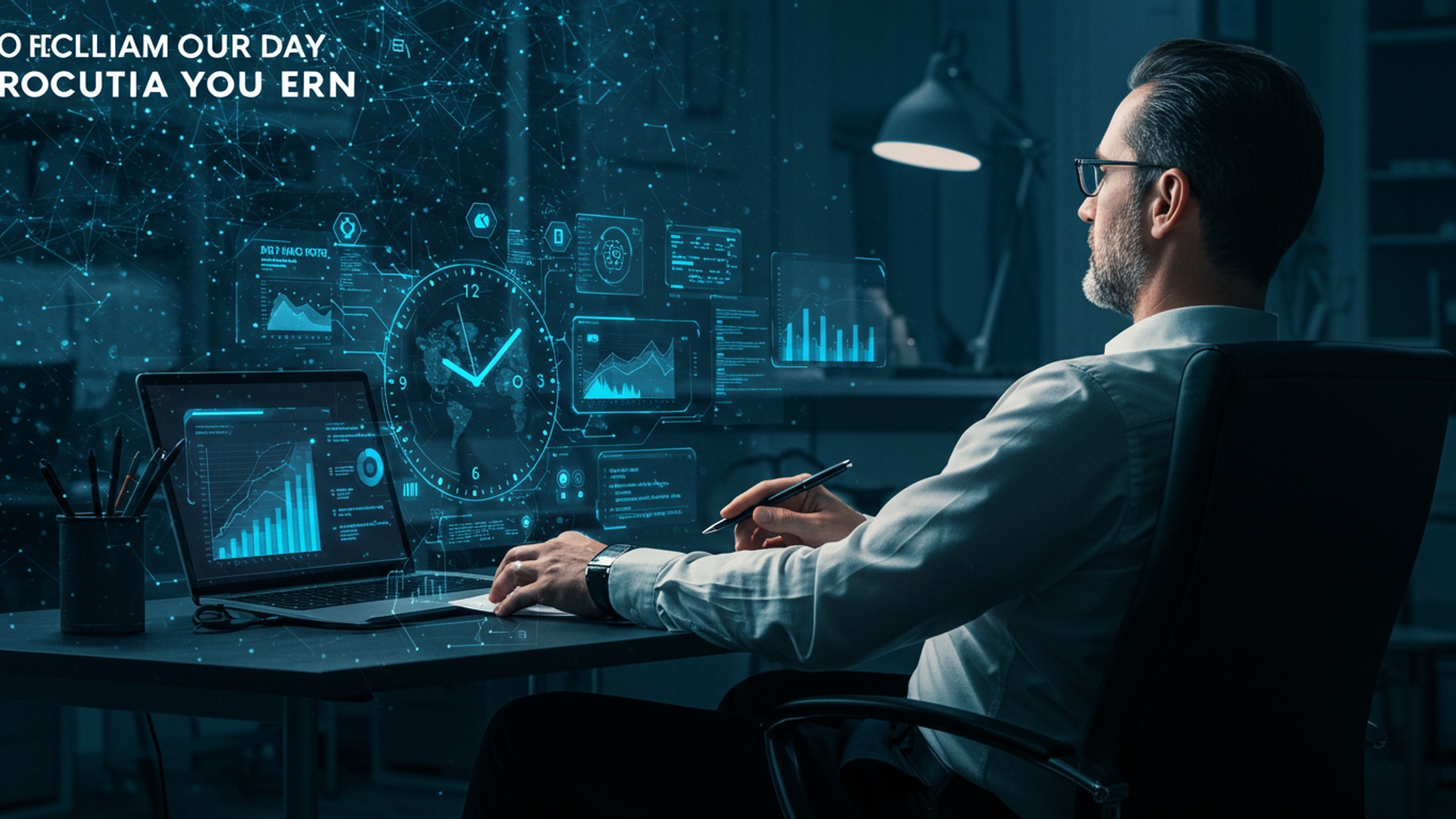 Reclaim Your Day 10 Time Saving AI Tools for Busy Professionals illustration