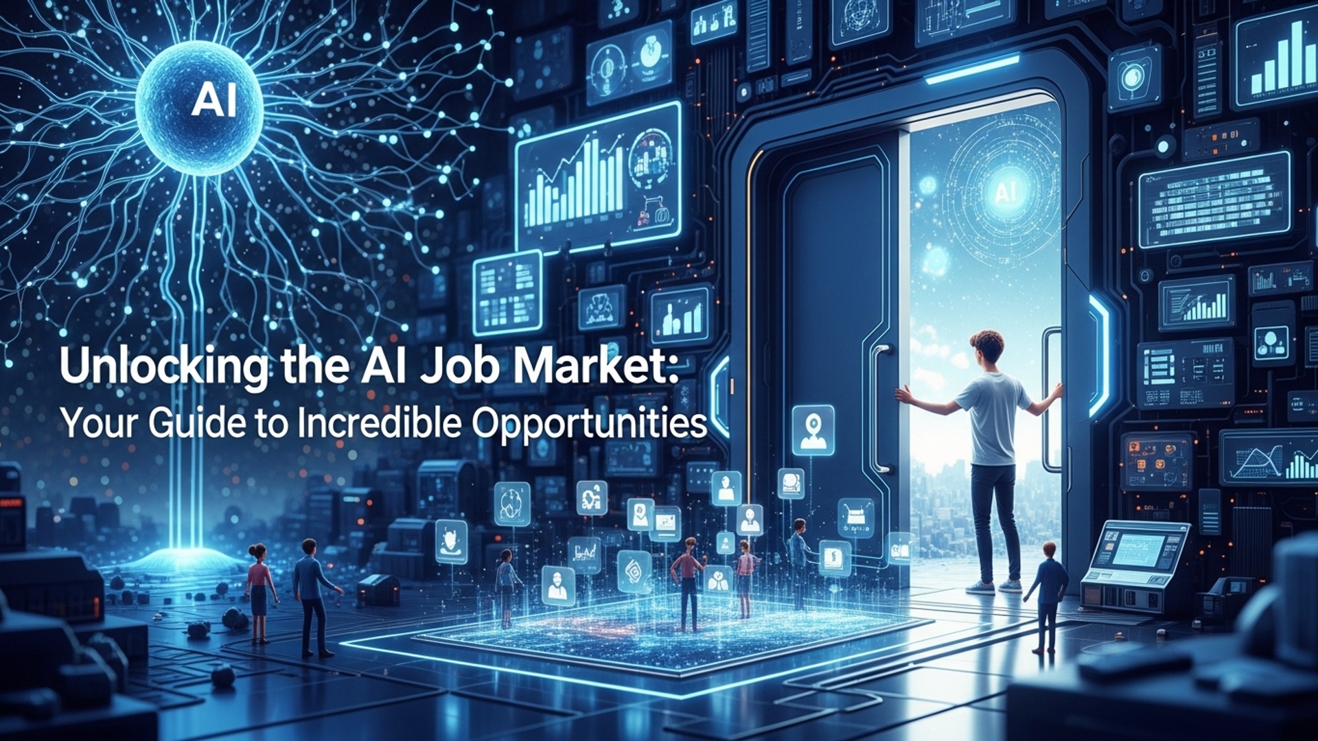 Unlocking the AI Job Market Your Guide to Incredible Opportunities illustration